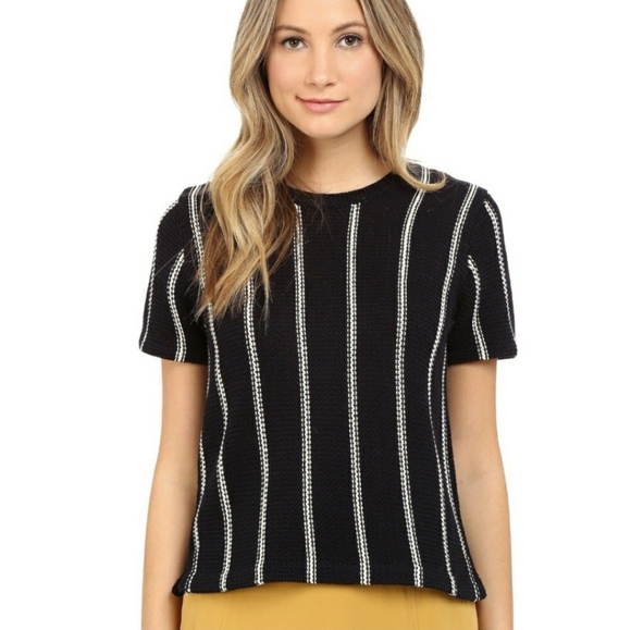 Theory Emmeris Ibisco Striped Sweater Size S - Picture 3 of 9